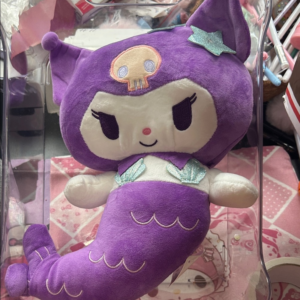Purple Kuromi Mermaid Plush
